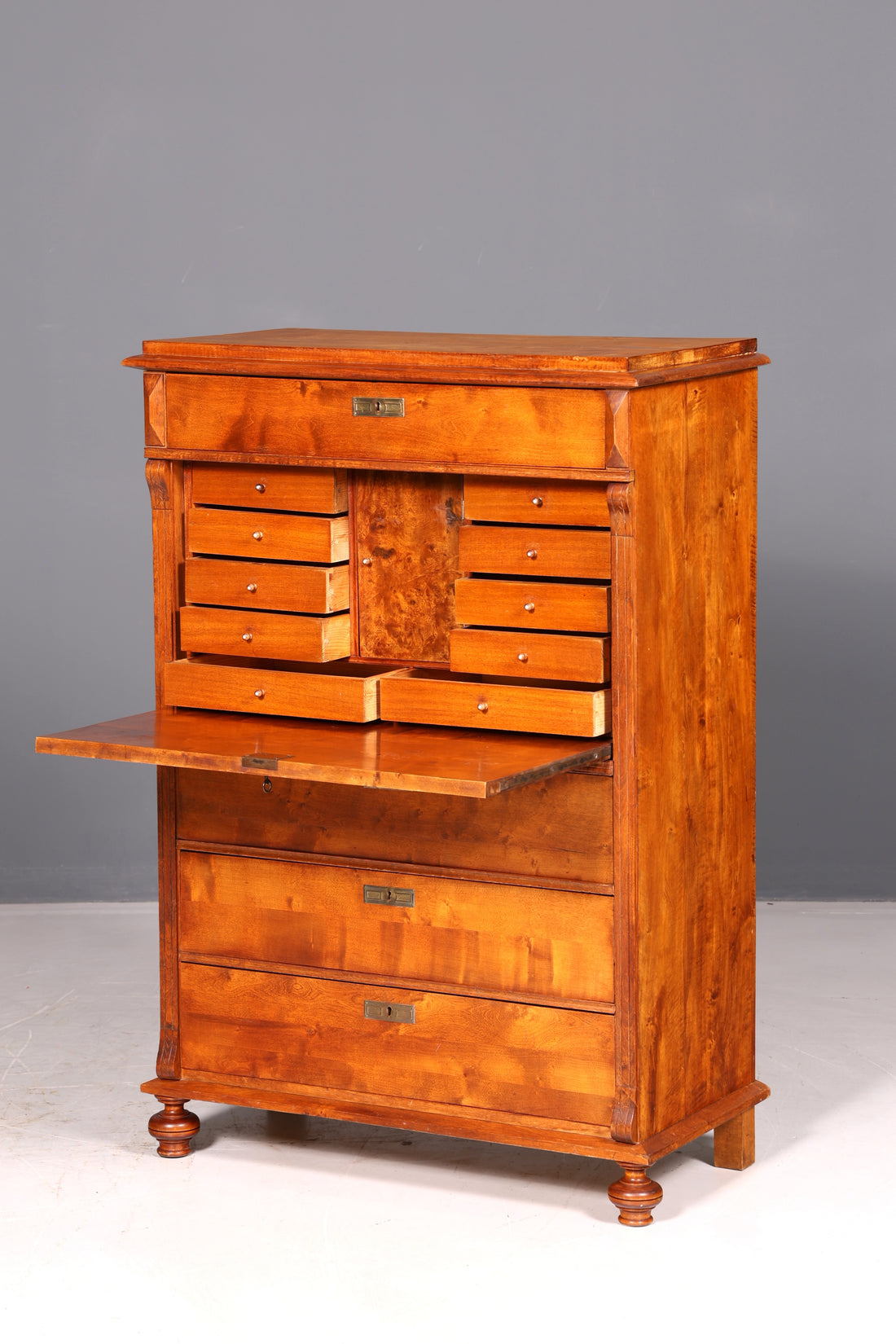 Magnifique secrétaire de l’époque Gründerzeit, commode Art nouveau, commode à tiroirs, antiquité, meuble vintage