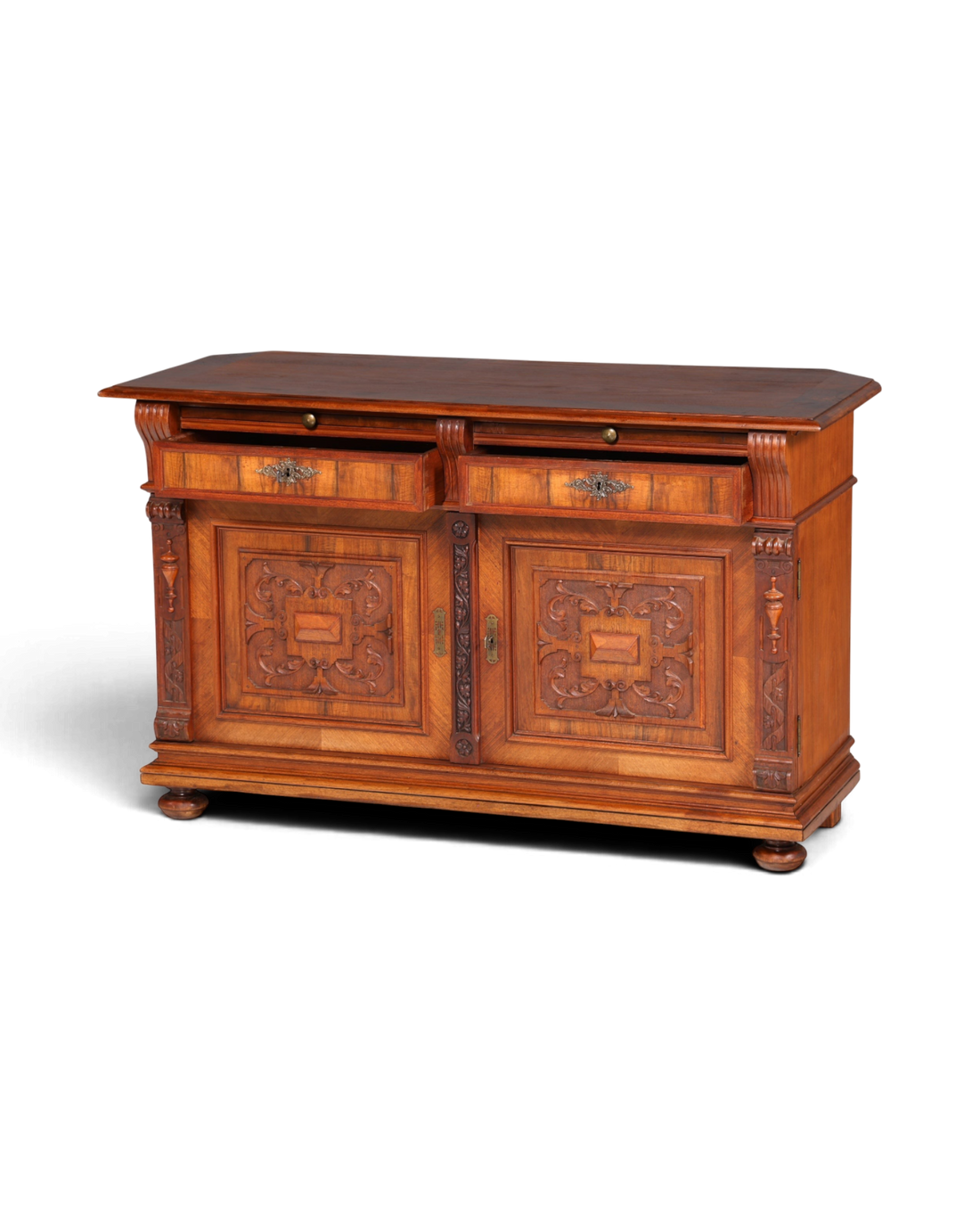 Wunderschöner Gründerzeit Sideboard Antik Nussbaum Schrank Kommode um 1890
