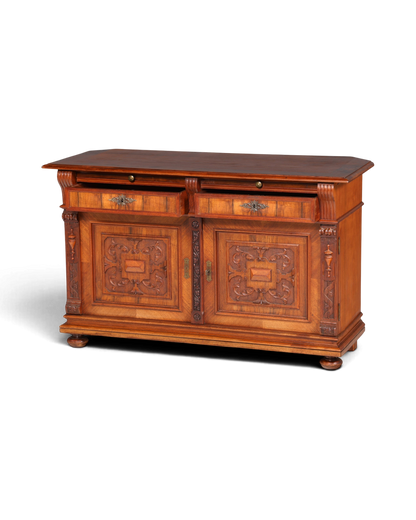 Wunderschöner Gründerzeit Sideboard Antik Nussbaum Schrank Kommode um 1890