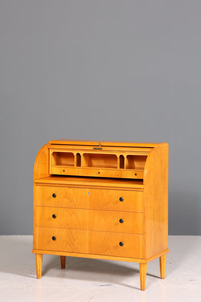 Traumhafter Mid Century Rollladen Sekretär echt Holz Büro Schrank Vintage Schreibkommode