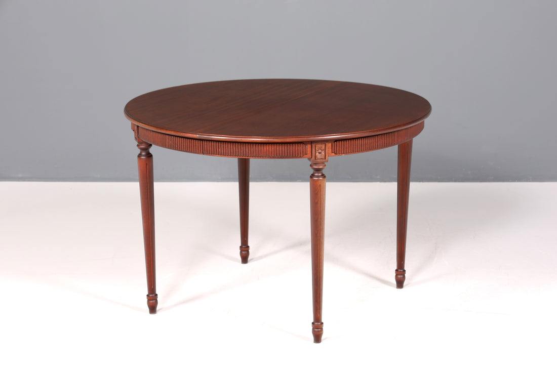 F264 Finish Wunderschöner Englischer Tisch ausziehbarer Esstisch Antik Stil 60s Küchentisch Eibe