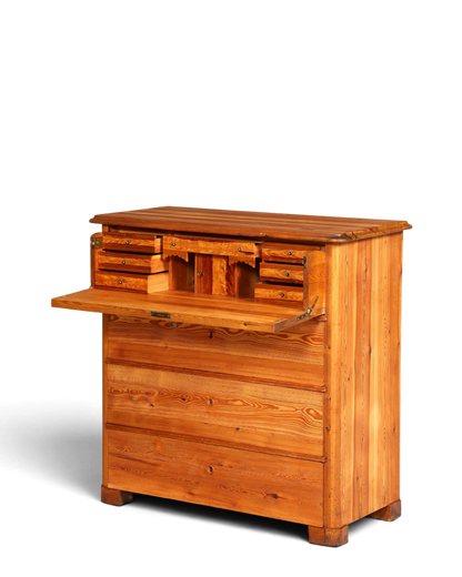Stilvolle Biedermeier Kommode Antik Schrank Schubladenkommode Weichholz Wäschekommode