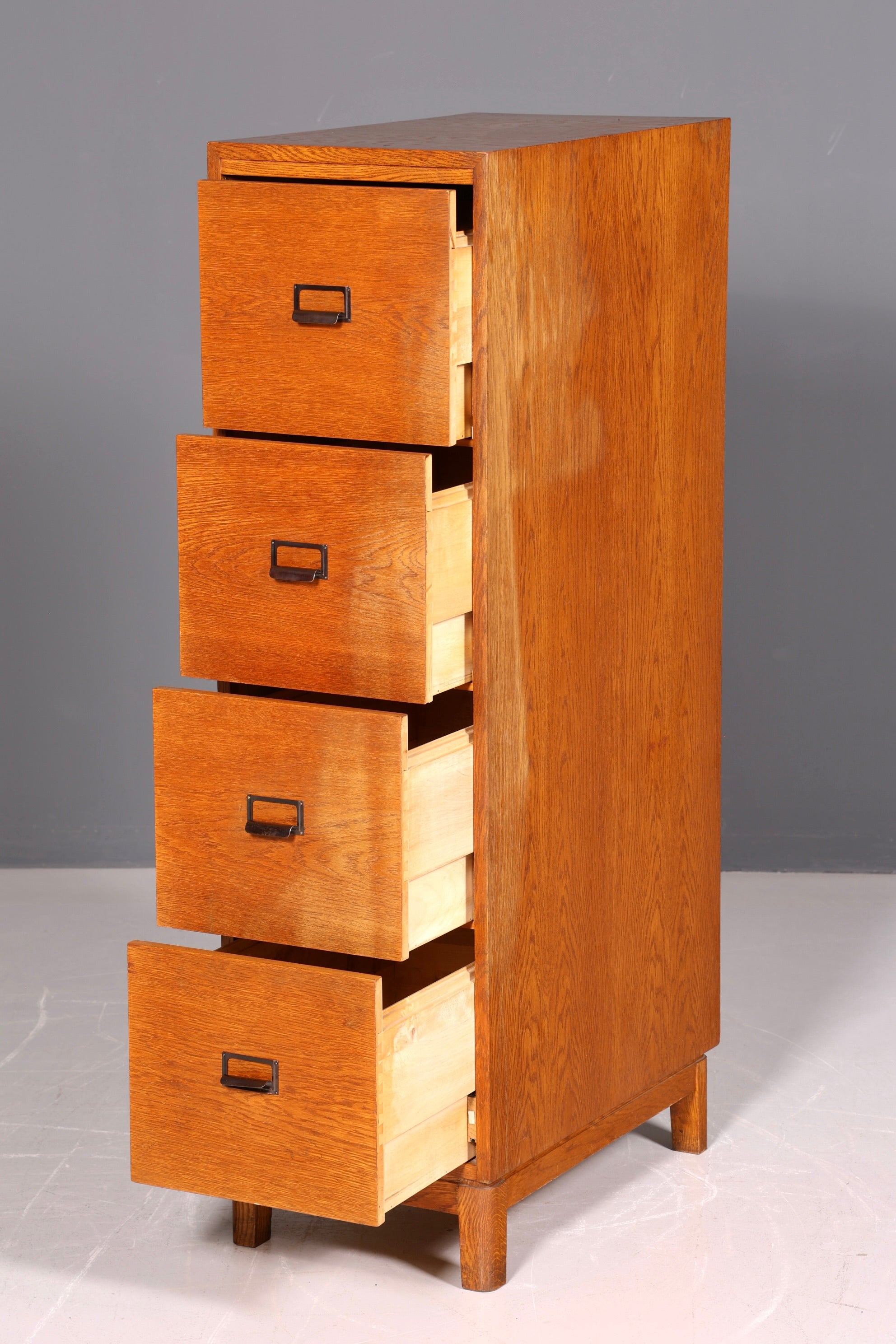 Mid Century Aktenschrank Bauhaus Vintage Apothekerschrank Schubladenkommode Vertiko Retro