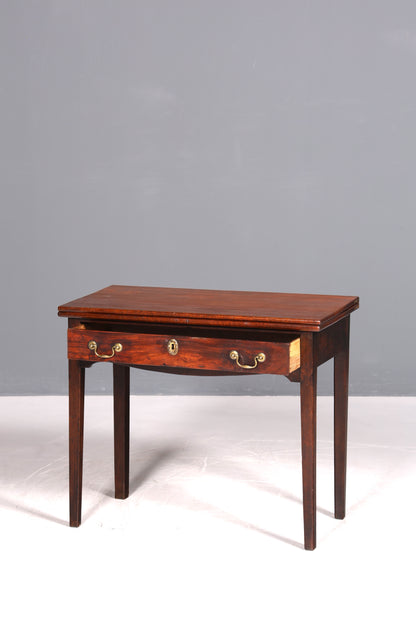 Table anglaise de rêve, console pliante, bureau, bois véritable, antique, table de jeu, table de cuisine, table à manger