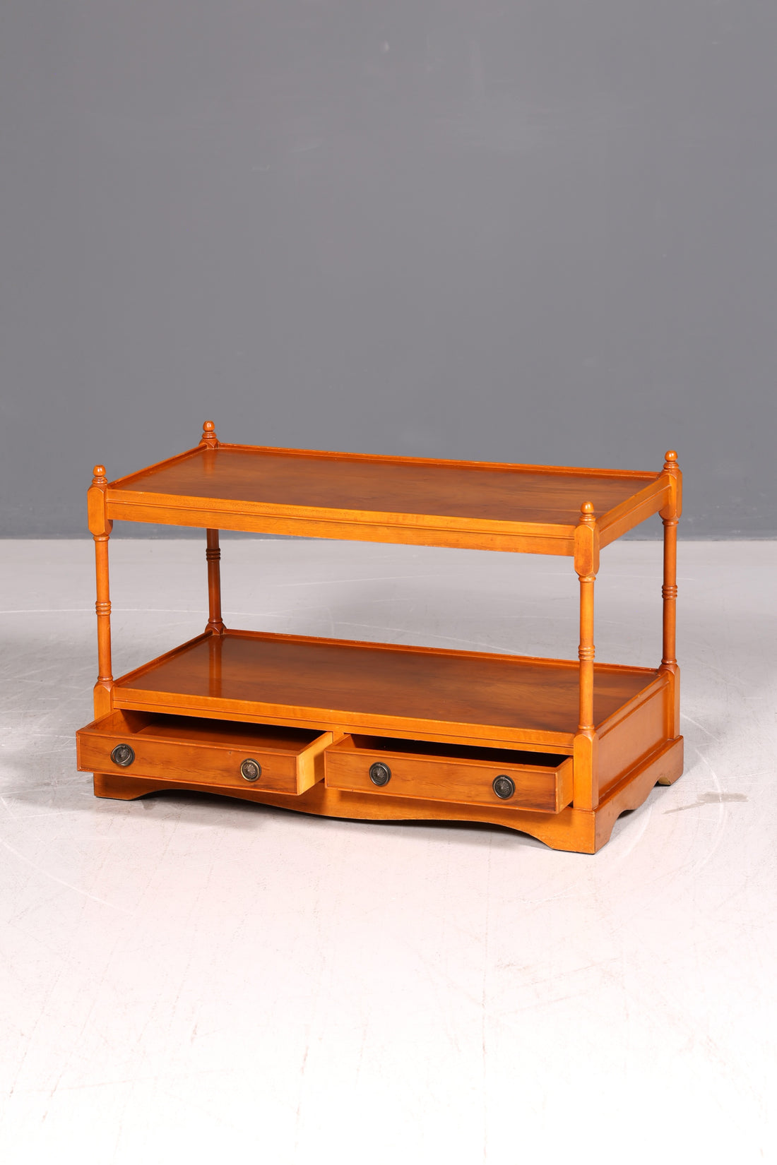Gorgeous English Coffee Table Yew Regency Style Side Table Storage Table Antique Table Vintage