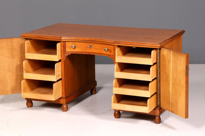 Wunderschöner Jugendstil Schreibtisch Eiche Holz Bürotisch Office Table Antik Vintage