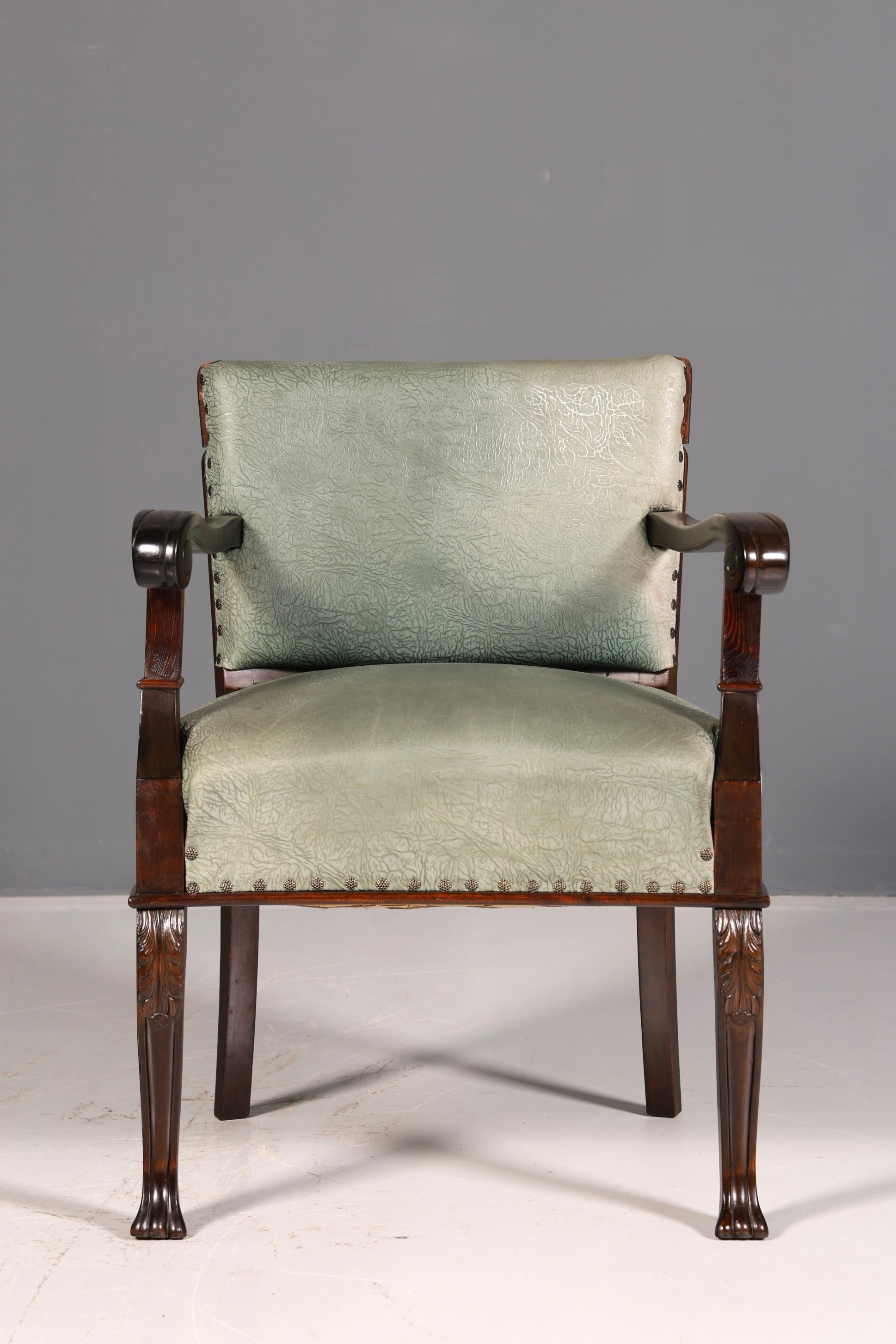 Magnifique fauteuil néo-Renaissance de l’époque Gründerzeit, fauteuil à accoudoirs pour bureau, antique, vers 1910