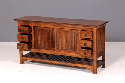 Wunderschönes Kolonial Stil Sideboard Englisch Echt Holz TV Schrank Anrichte Buffet Kommode Vintage