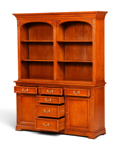 G144 Finish cm SELVA Wunderschönes Englisches Bücherregal Eibe Antik Regal Bookshelf Buchablage 60s