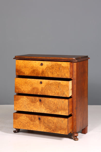 Wunderschöne Louis Philippe Kommode Nussbaum Vertiko Schubladenkommode um 1880