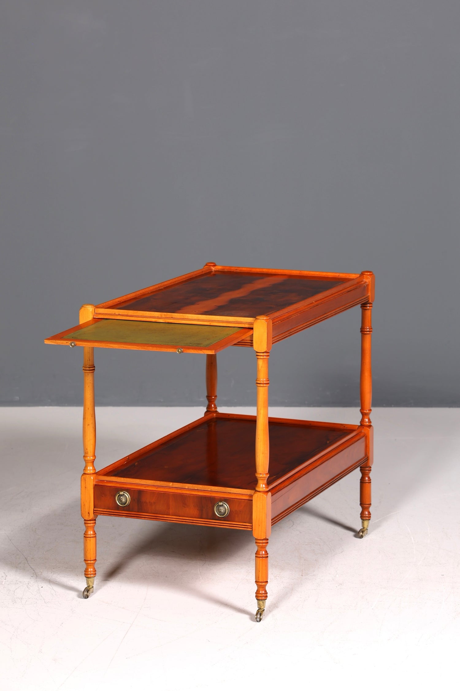 Chariot de service anglais de style antique, style antique, chariot de bar, chariot à thé, table d&