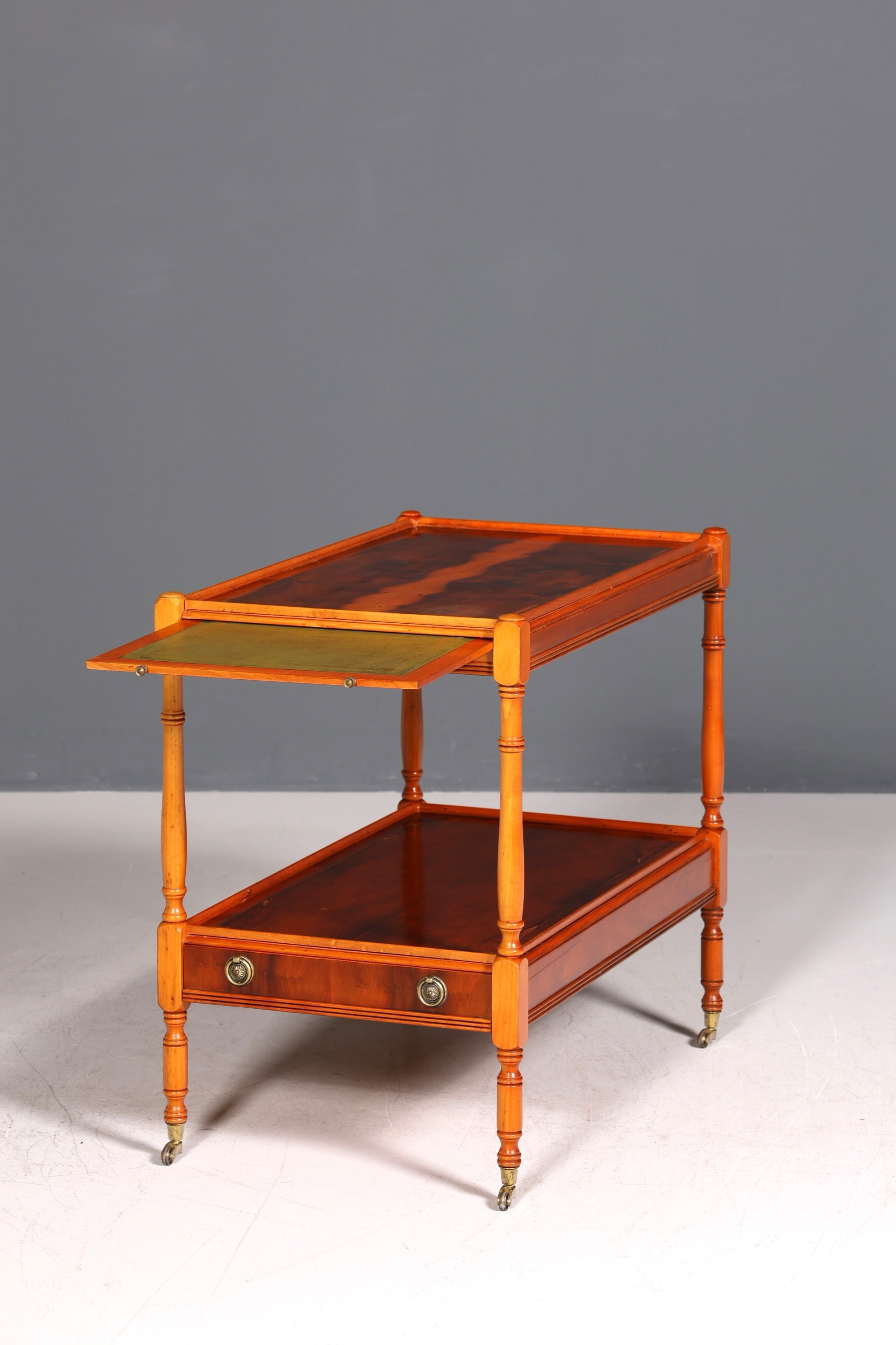 Chariot de service anglais de style antique, style antique, chariot de bar, chariot à thé, table d&