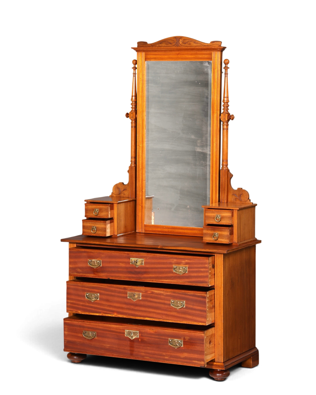 Wunderschöne Jugendstil Kommode Antik Sideboard mit Spiegel Gründerzeit Flurkommode Frisierkommode