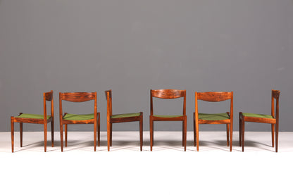 6x Mid Century Palisander Holz Stühle Henry W. Klein Bramin Made in Denmark Danish Design