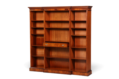 Hauptstadt Möblerei XXL Heldense Bücherregal aus Eibenholz im englischen Stil mit verstellbaren Regalböden