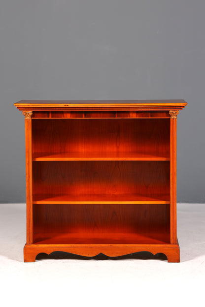 Magnifique bibliothèque ancienne anglaise en if, étagère à livres, rangement pour livres, années 1960