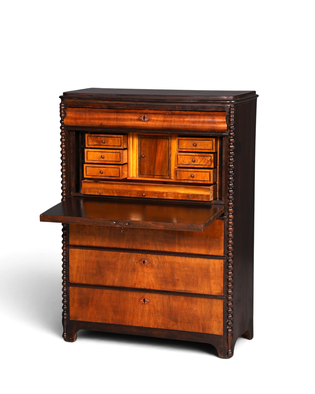Traumhafter Louis Philippe Sekretär Vertiko Biedermeier Kommode Schubladenkommode