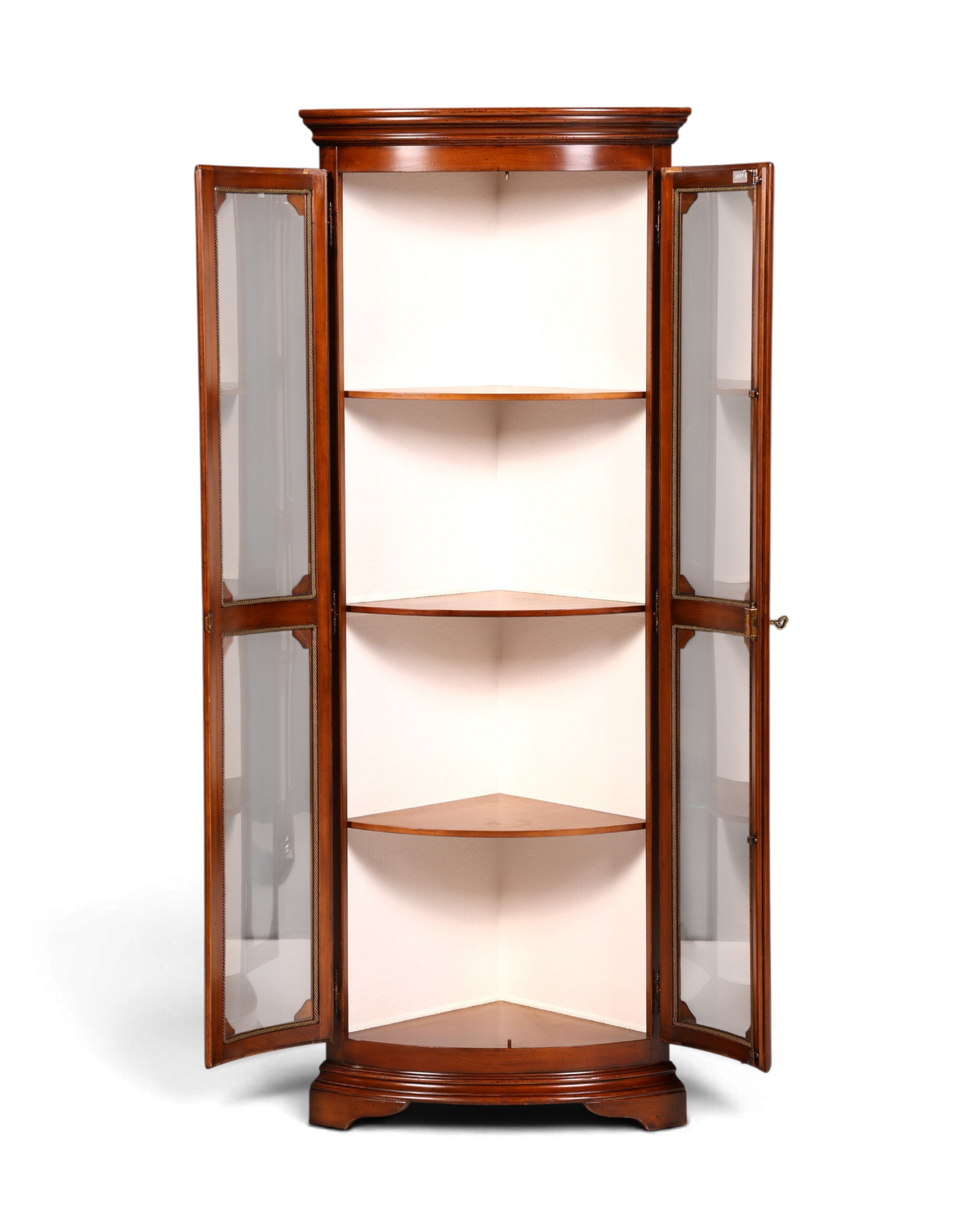 Wunderschöne Original Selva Eckvitrine Antik Stil Vitrine Schrank Geschirrschrank Glasvitrine