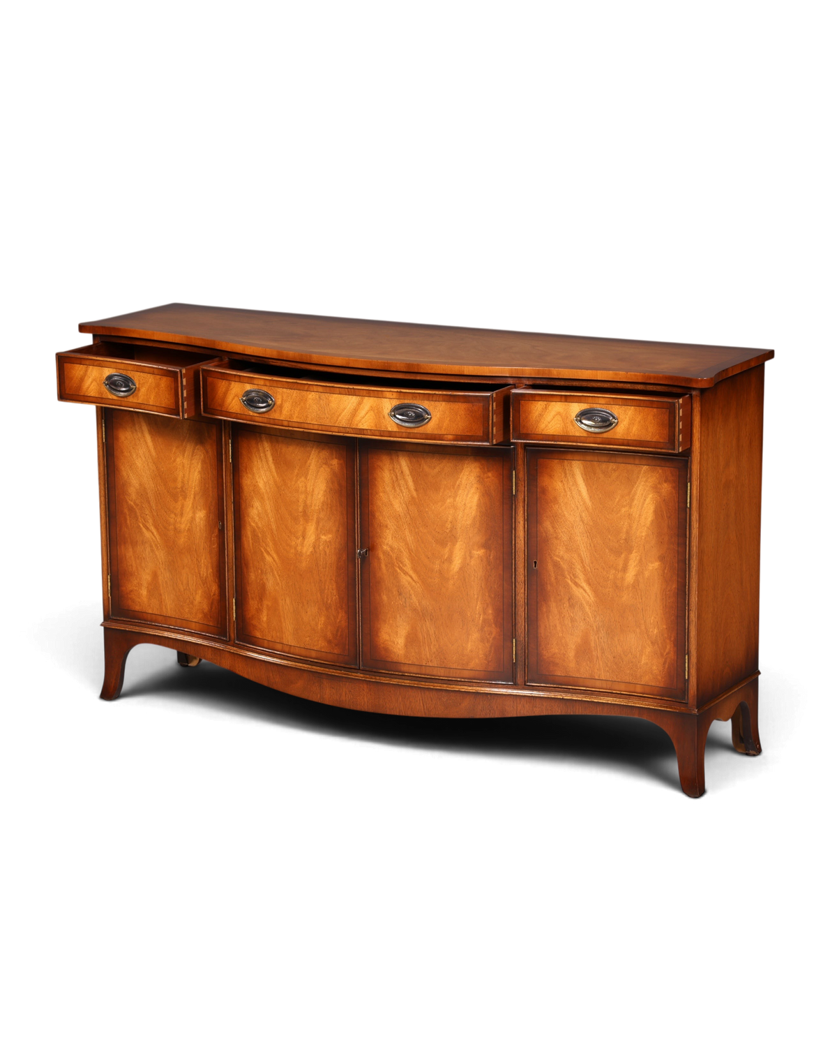Hauptstadt Möblerei Bevan Funnell Reprodux Sideboard aus massivem Echtholz mit Schubladen und Türen im englischen Stil