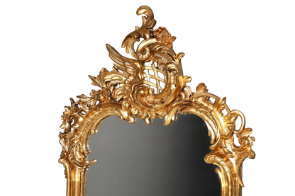 Traumhafter Prunk Barock Stil Standspiegel Gold Antik Stil Ornament Flurspiegel Spiegel