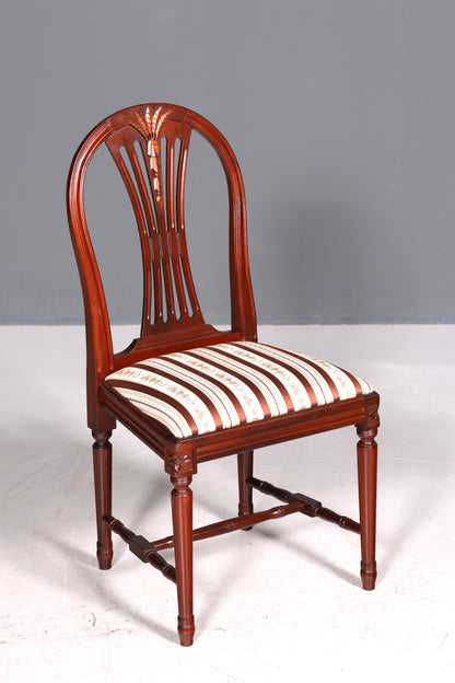 Belle chaise de style gustavien, chaise de cuisine anglaise, chaise secrétaire de style ancien