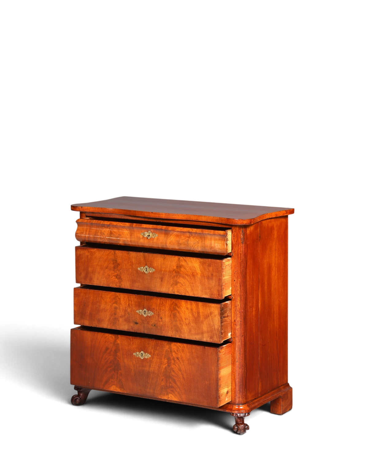 Stilvolle Louis Philippe Kommode Nussbaum Biedermeier Schubladenkommode um 1890