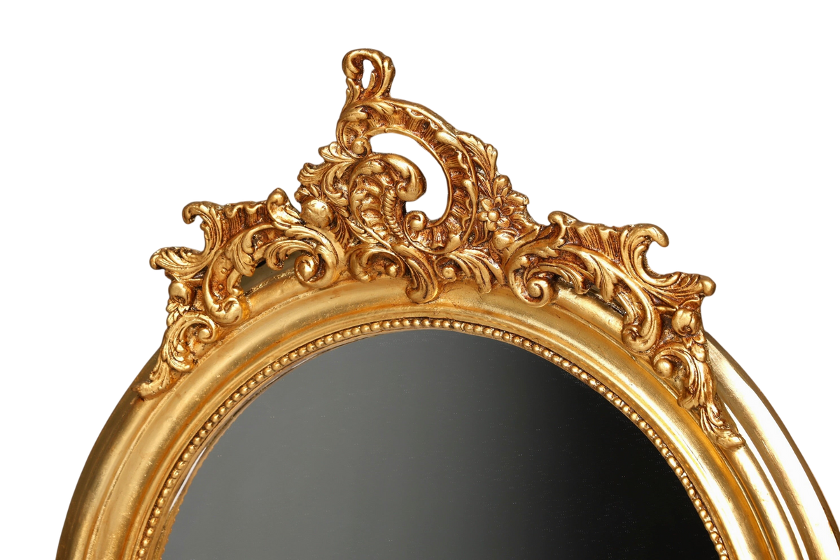 Stilvoller Prunk Barock Stil Standspiegel Antik Stil Ornament Flurspiegel Gold Spiegel