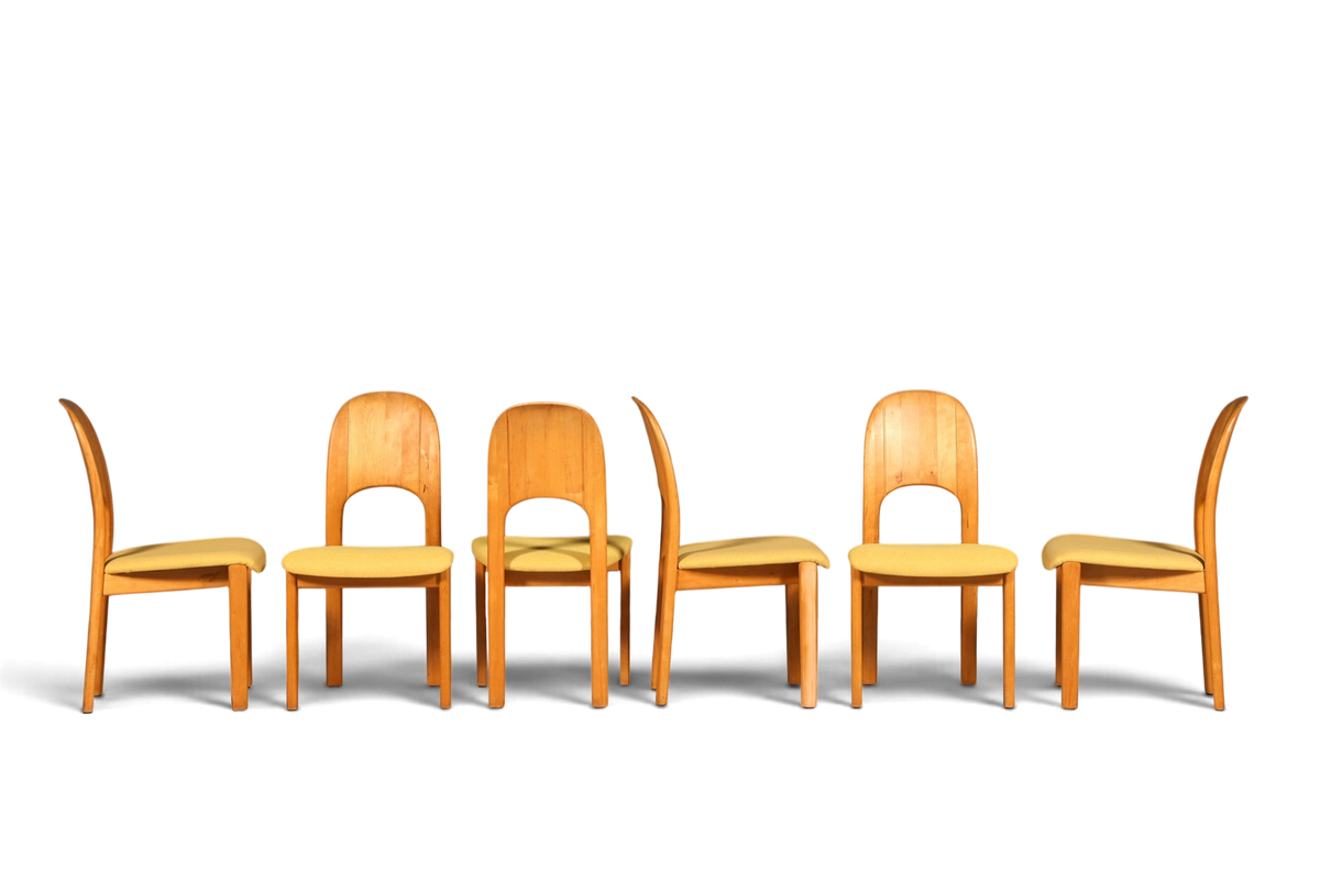6x Schlichte Mid Century Stühle Retro Stuhlset von Holstebro Møbelfabrik Danish Design Küchenstühle Esszimmer Stühle