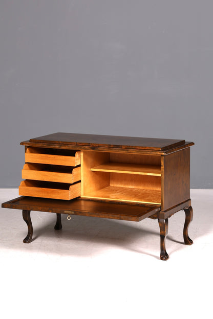 Traumhaftes Chippendale Schrank Barock Stil Vertiko Highboard Antik 50s 60s Kommode