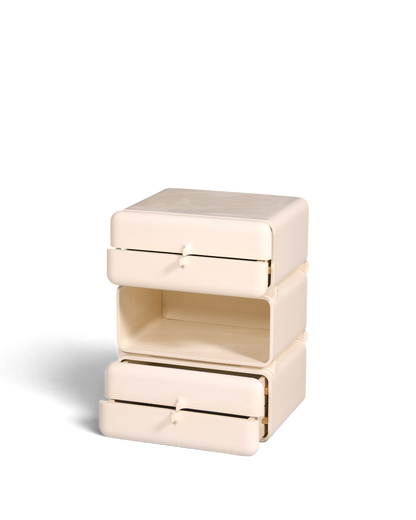 Seltene Mid Century Kommode Space Age Module Nachttisch Design Frankreich Vintage Schubladenkommode 5 von 5