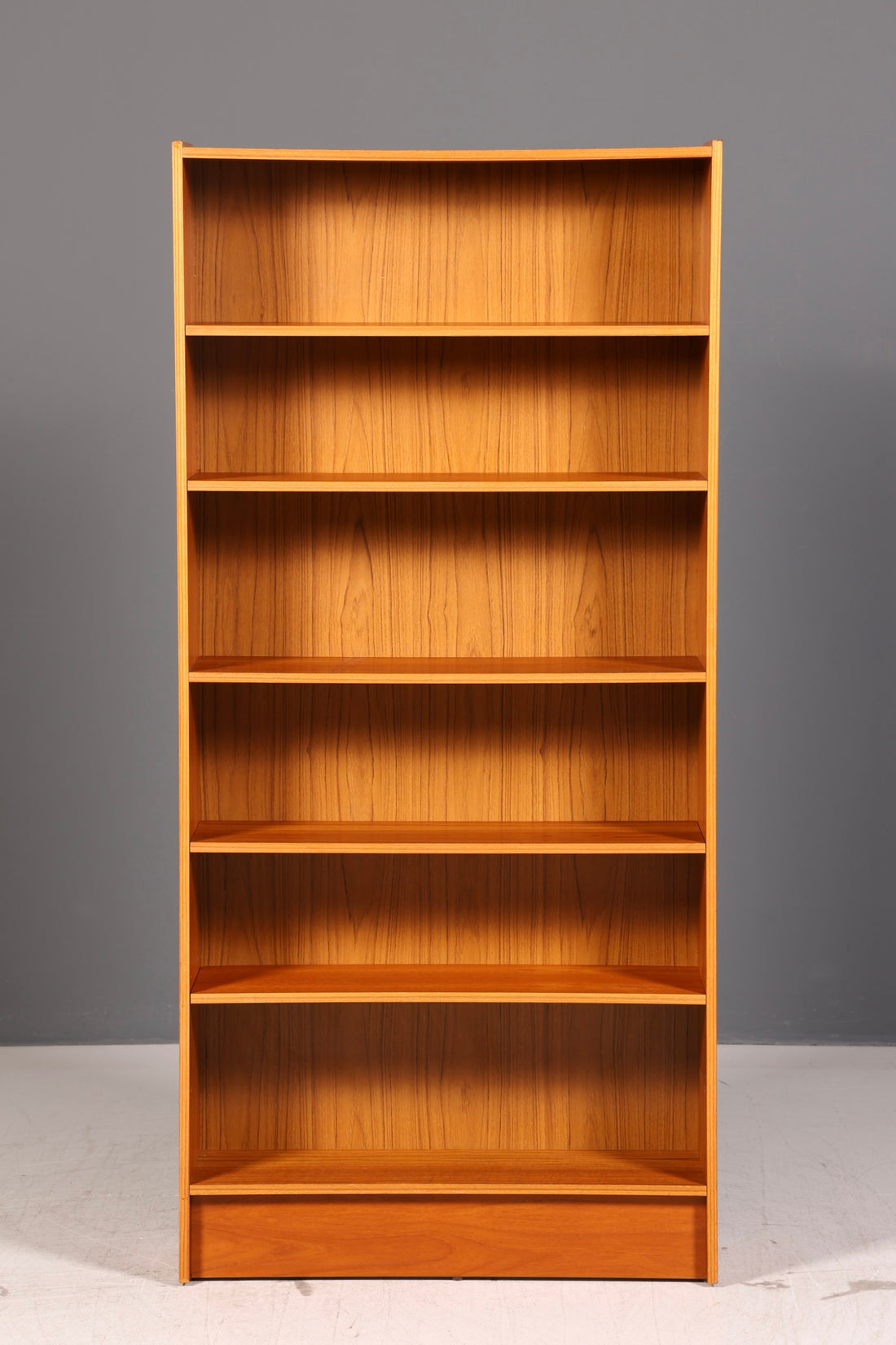 Étagère mid-century sobre, vintage, bibliothèque, meuble, rangement pour livres, bibliothèque, années 60, bois