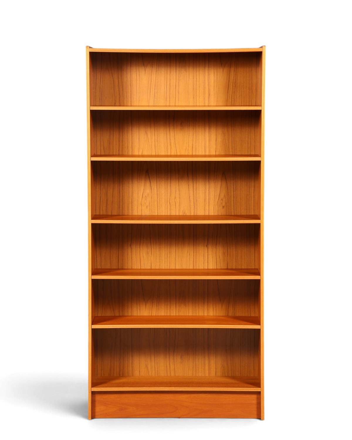 Hauptstadt Möblerei Mid Century Bücherregal aus Holz mit höhenverstellbaren Böden im 60er Jahre Vintage Design