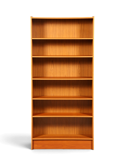 Hauptstadt Möblerei Mid Century Bücherregal aus Holz mit höhenverstellbaren Böden im 60er Jahre Vintage Design