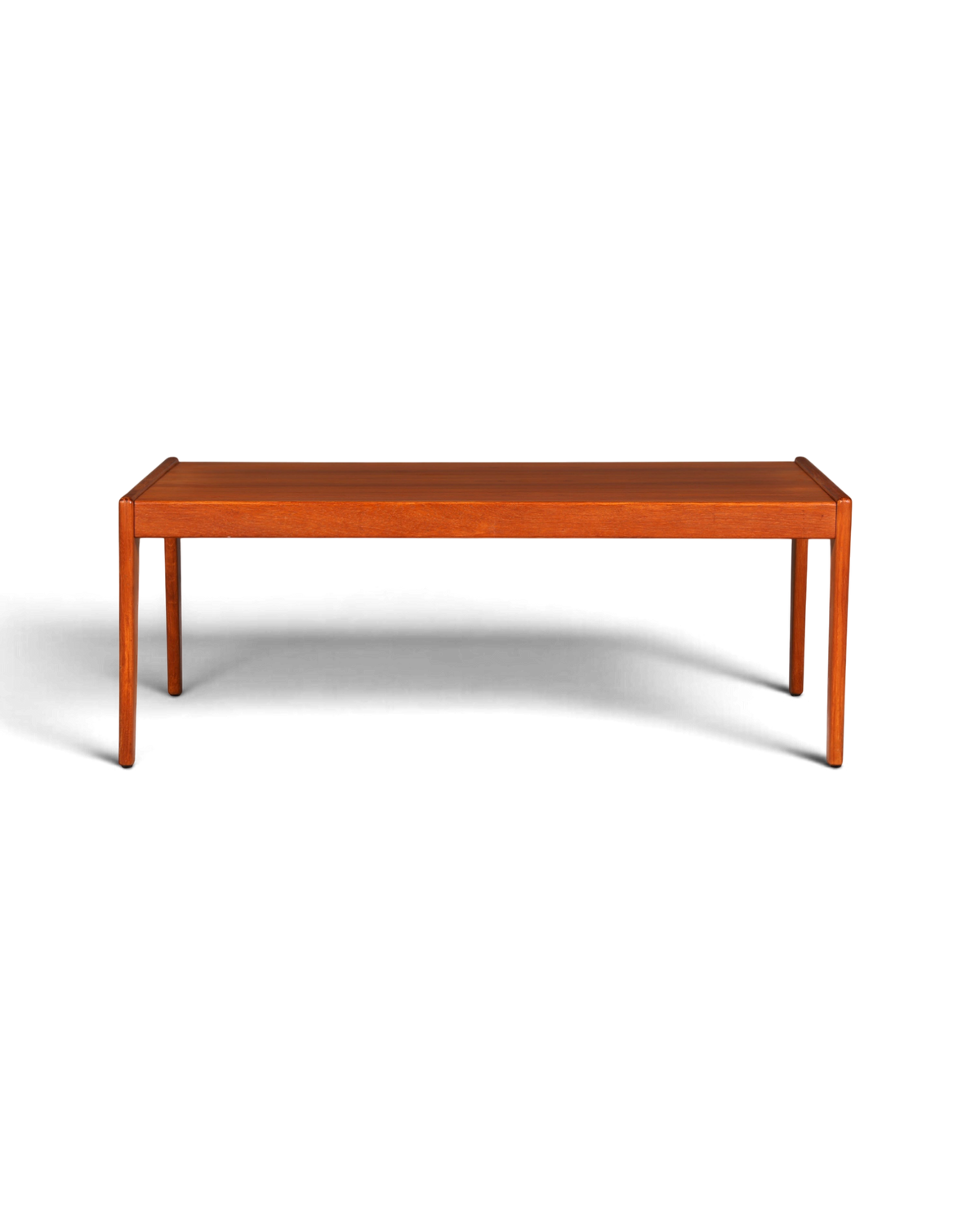 Hauptstadt Möblerei Mid Century Couchtisch aus massivem Teakholz im 70er Jahre Retro Design