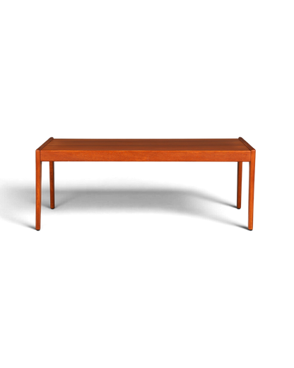 Hauptstadt Möblerei Mid Century Couchtisch aus massivem Teakholz im 70er Jahre Retro Design