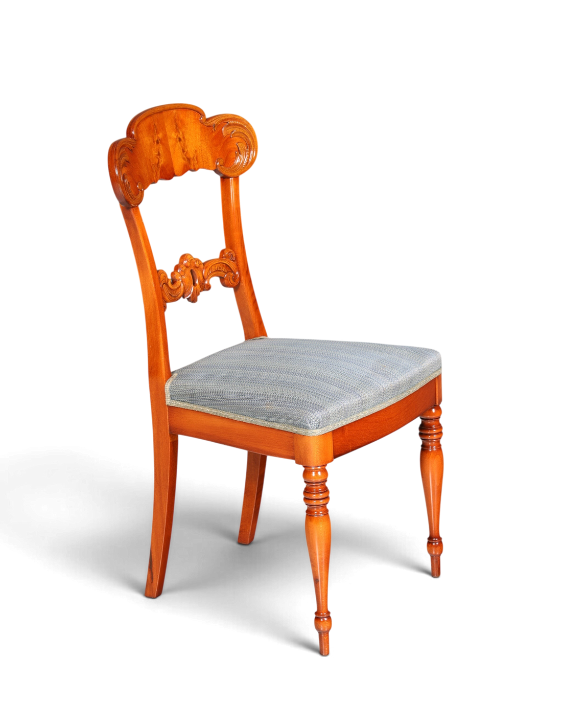 Traumhafter Stuhl im Biedermeier Stil echt Holz Sekretär Stuhl Antik Stil Esszimmer Stuhl 1 von 2