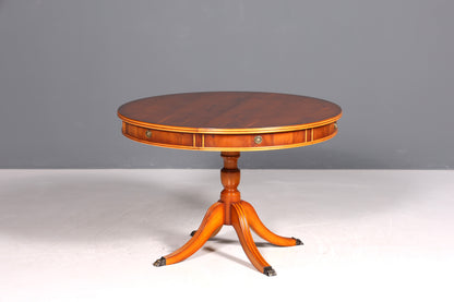 Magnifique table de salle à manger extensible anglaise, en if, style antique, table de cuisine des années 60