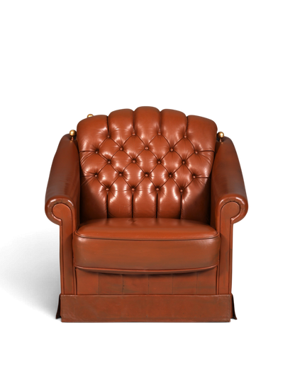 Stilvoller Original Chesterfield Sessel Englischer Armlehnsessel Englisch Herrensessel 1 von 2