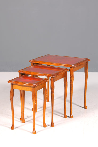 Magnifique ensemble de trois tables d&