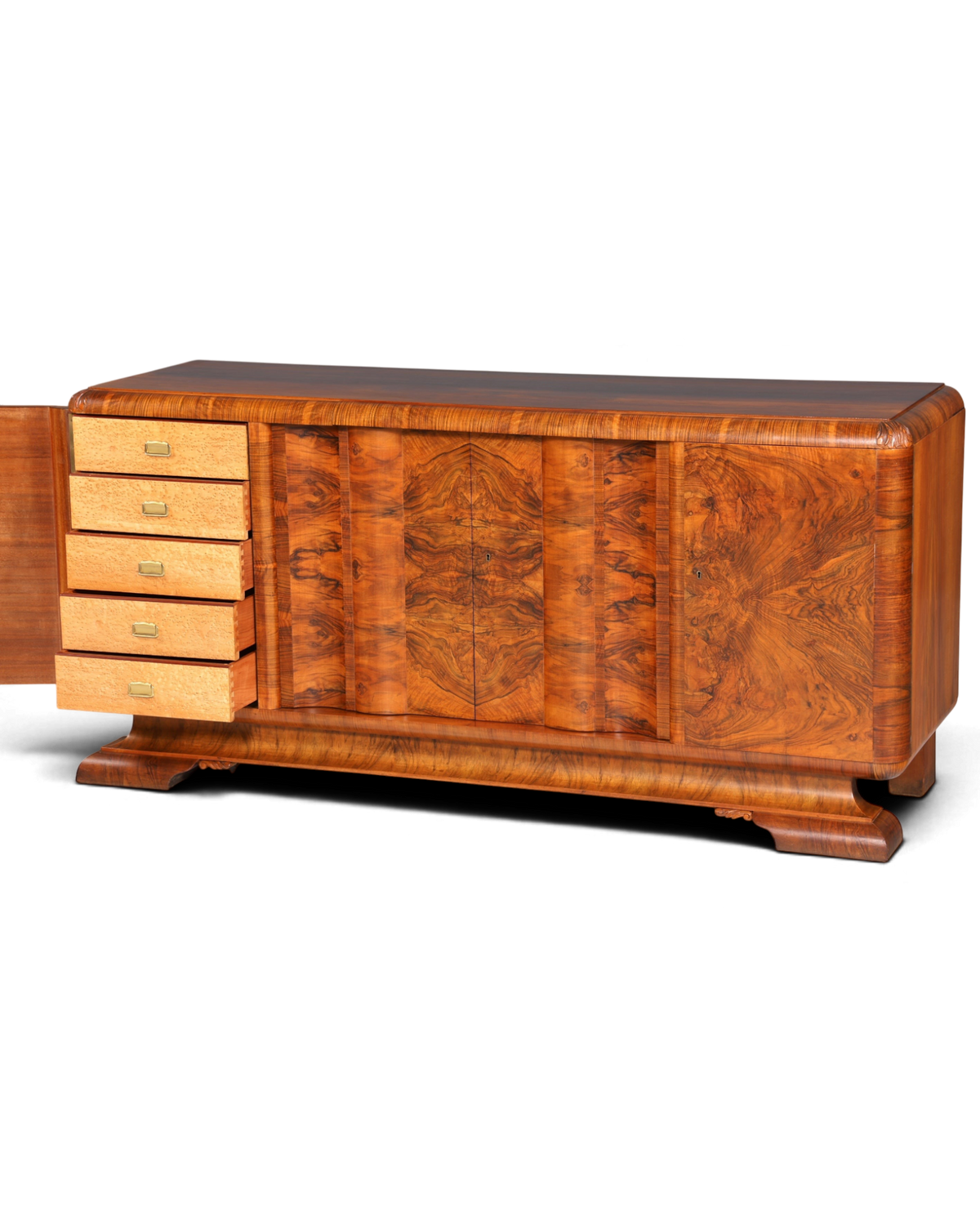 Wunderschönes Original Art Deco Sideboard Antik Schrank TV Kommode Buffet um 1930