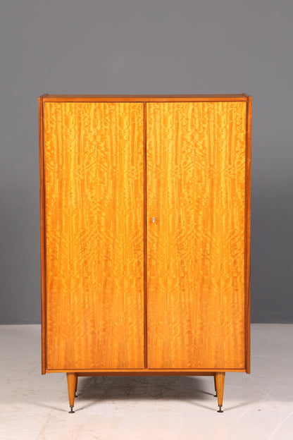 Traumhafter Mid Century Kleiderschrank Vintage Schrank Retro Wäscheschrank 60er Echt Holz