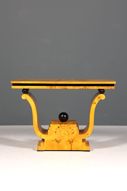 Console murale Art déco en bouleau, étagère d&