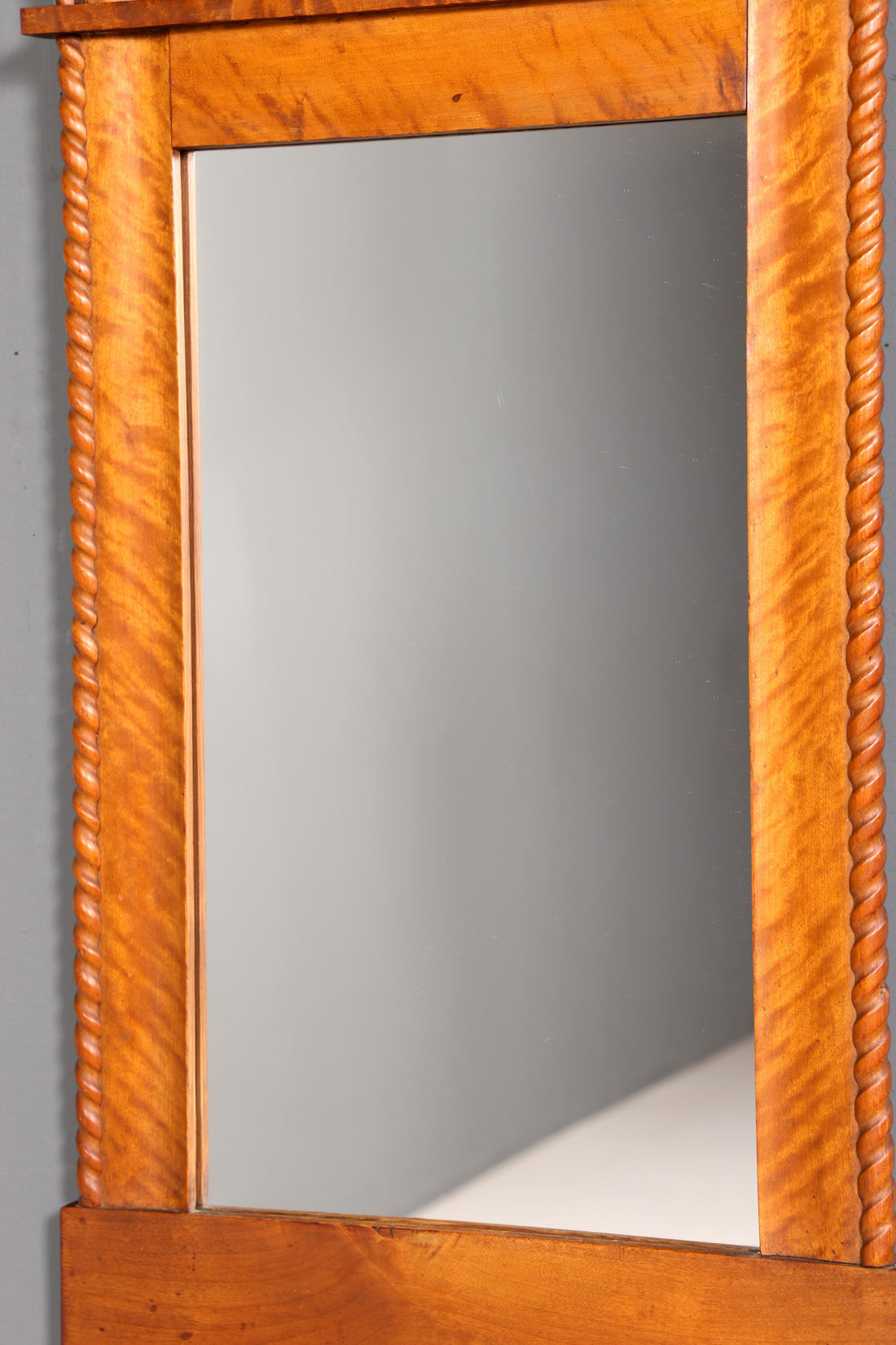 Beautiful Biedermeier Mirror Wall Mirror Antique Wood Mirror Hall Mirror Coat Rack Mirror