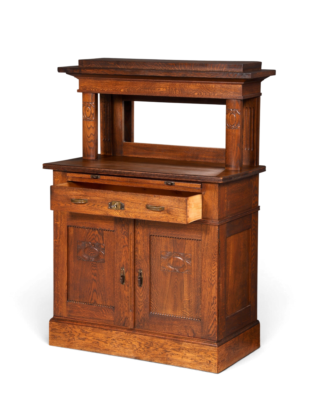 Wunderschönes Jugendstil Sideboard Antik Eiche Kredenz Buffet Anrichte Schrank Kommode