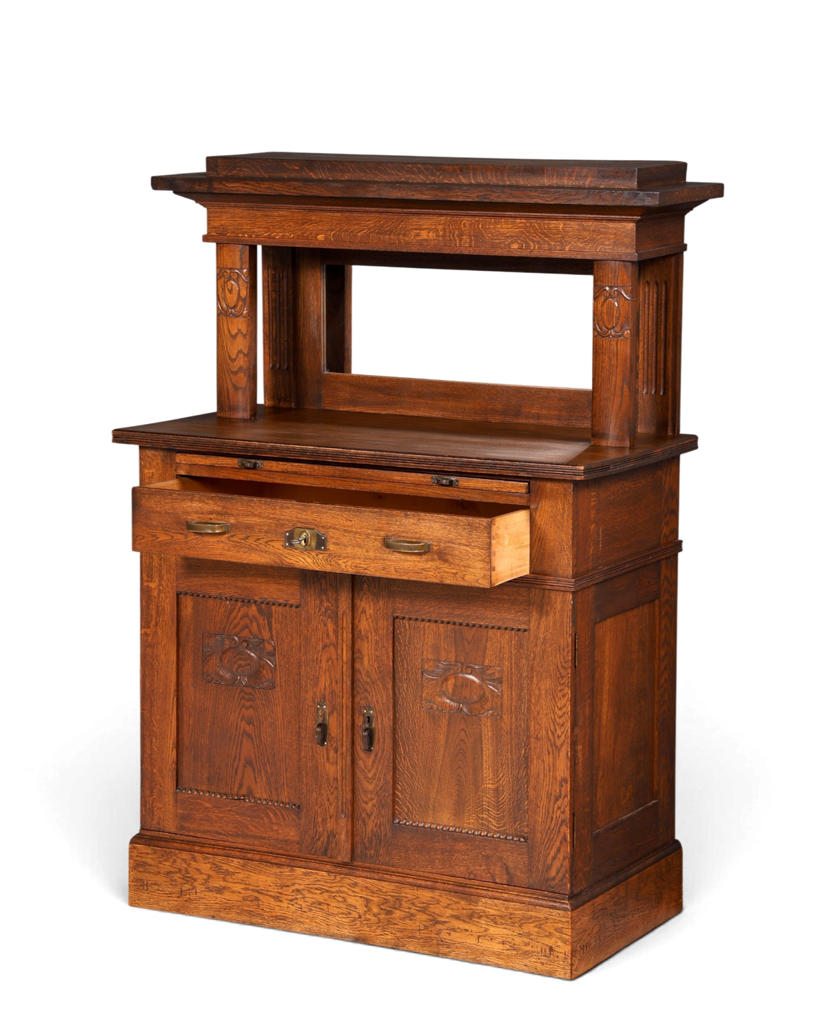 Wunderschönes Jugendstil Sideboard Antik Eiche Kredenz Buffet Anrichte Schrank Kommode