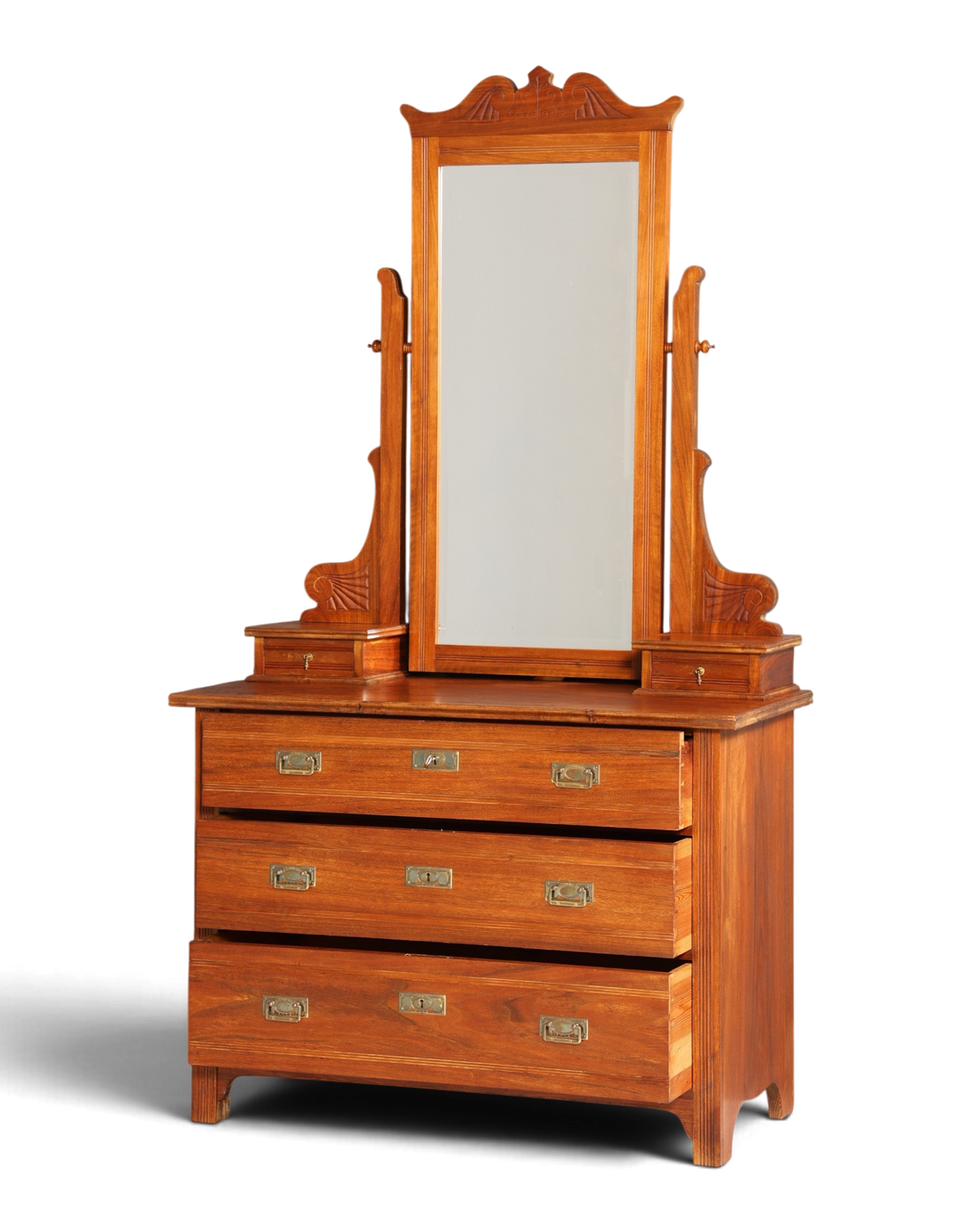 Wunderschöne Jugendstil Kommode Antik Sideboard mit Spiegel Flurkommode Frisierkommode
