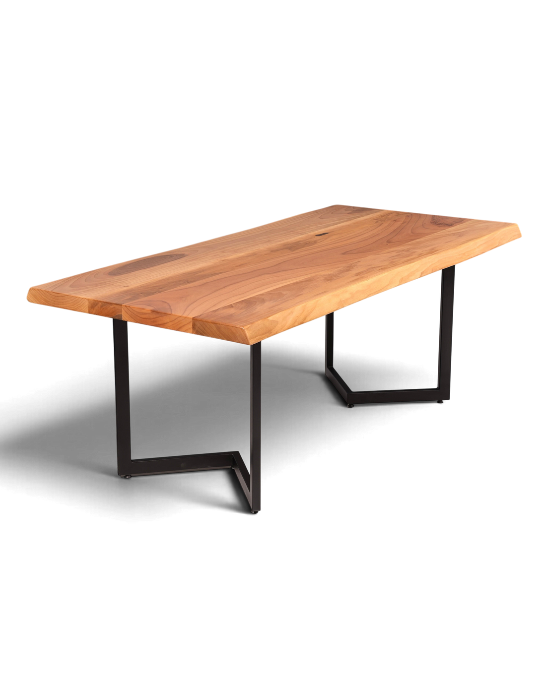 Traumhafter Nussbaum Tisch 200cm-100cm Esszimmer Tisch Baumkanten Platte Massiv Holz Küchentisch