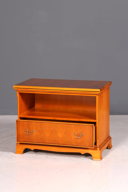 G022 Finish cm Traumhafte Englische Eibe Kommode echt Holz Schrank Antik 60er Jahre Möbel