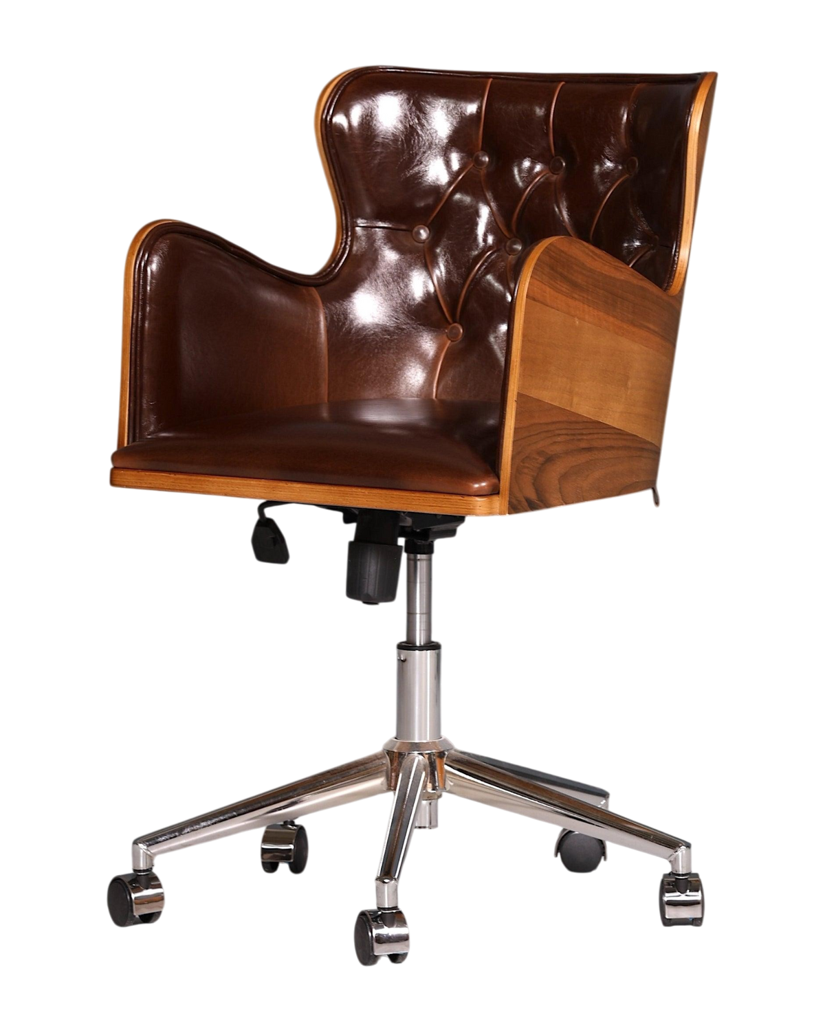 Chesterfield Leon-Office Nussbaum braun – Hauptstadt Möblerei Berlin