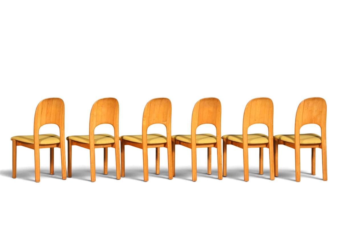 6x Schlichte Mid Century Stühle Retro Stuhlset von Holstebro Møbelfabrik Danish Design Küchenstühle Esszimmer Stühle